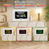 Large Display Digital Clock with Day and Date for Elderly, 7 Inch, 5 Alarm, 3 Medicine Reminders, Dementia Clock, White