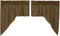 Tea Cabin Green Plaid Rod Pocket Cotton Kitchen Window Curtains, 36"x36"x16", Swag Pair