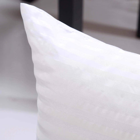EvZ Premium Pillow Insert Sham - Square Form Polyester (18" X 18", Set of 2)