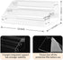 12" Acrylic Riser, 3-Tier Clear Perfume Organizer for Countertop, Sturdy Display for Decorative and Skincare Items