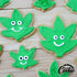 Hemp Marijuana Leaf Cookie Cutter Set, Sharp Stainless Steel Utensils, 3-Piece Bakery Supplies by Sweet Cookie Crumbs