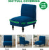 Armless Armless Blue,1PC) Accent Chair Cover Stretch Jacquard Accent Chair Covers Without Arms Washable Slipper Chair
