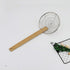 Bamboo Strainer Coarse Skimmer Kitchen - Stainless Steel Spider Strainer with Natural Bamboo Handle, Frying Spider Spoon