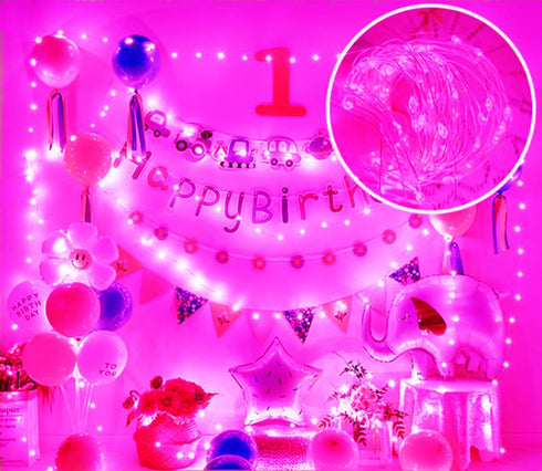 Ranlraka 20 Wine Bottle Lights with Cork Mini Fairy String Lights Battery Operated LED Pink Fairy Lights Party