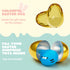 18Pcs 2.3" JOYIN Gold Easter Eggs, Metallic Plastic Empty Eggs Fillable for Easter Hunt Supplies, Basket Stuffers, Toys