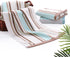 Pidada Hand Towels Set of 2, Striped Pattern 100% Cotton Soft Absorbent Decorative Towel for Bathroom