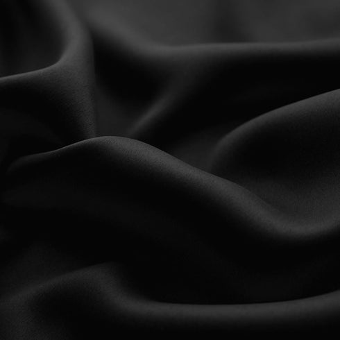 Mrs.Naturall Small Window Curtains for Basement - Blackout RV Curtains for Camper Windows, 24 Inch Length, Black