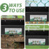 6 5 PCS Black Goat Feeder Hanging Pig Feeder with Clips Quart Chicken Feeder Trough Poultry Feeder Hanging Goat Mineral