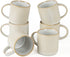 famiware Coffee Mug Set for 6, Star 12 oz Catering Mugs Cup