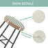 2 Pack 13 Inch, Round Stool Chair Cushions for Kitchen Dining Seat Pads with Ties Non Slip Cushions Pad for High Stool