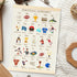 BirtDerr Football-Themed Alphabet Wall Art for Boys' Rooms - Inspiring Nursery Decor