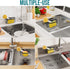 TAILI Sponge Holder with Strong Suction Cup, Dish Sponge Caddy Inside Sink Removable, Rustproof Aluminum for Sponges