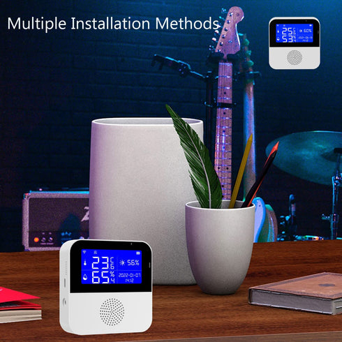 WiFi Thermometer Hygrometer with Waterproof Probe, Smart Temperature Humidity Sensor with LCD Screen & Calibration, App