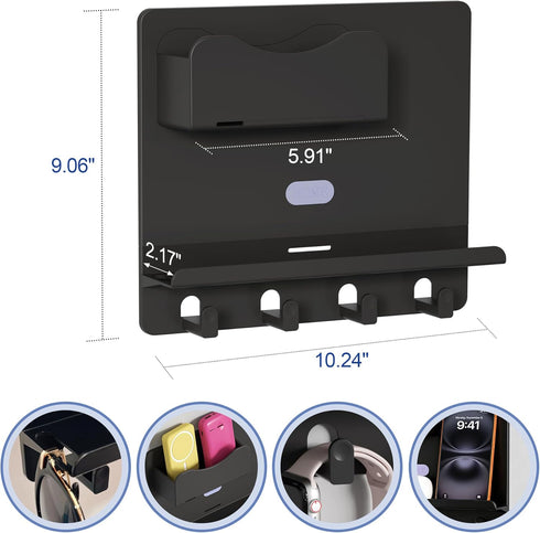 CHENYAOAI Floating Shelves for Bedside Shelf Accessories Organizer, Wall Mount Self Stick On, Cute Room Decor