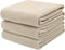 Mia's Dream Soft Absorbent Cotton Waffle Weave Kitchen Dish Cloth, 3 Pack 13x28 inch (Beige)