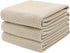 Mia's Dream Soft Absorbent Cotton Waffle Weave Kitchen Dish Cloth, 3 Pack 13x28 inch (Beige)
