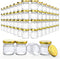 Folinstall 60 Pack Small Glass Jars with Lids, 1.5 oz Mini Honey