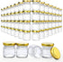 Folinstall 60 Pack Small Glass Jars with Lids, 1.5 oz Mini Honey