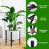 8-12 inch Items-3, Airpark Plant Stand Indoor Adjustable, Metal Modern Plant Stand, Heavy Duty Stable Plant, Fit Pots
