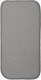 iDesign iDry Absorbent Kitchen Countertop Dish Drying Mat, Mini 18" x 9", Pewter/Ivory