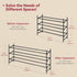 Closet 3 28-41Adjustable Closet, Tajsoon Expandable Shoe Rack for Tier, & Stackable Shoe Shelf Storage, Metal Shoe Rack