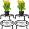 4 Pieces Metal Potted Plant Stand Round Iron Floor Flower Supports Holder