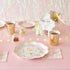 1st 180 cm 120 cm Talking Tables Pink And Gold Party Supplies | Pink Paper Table Cloth | Great For Baby Shower, Girls