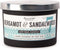 Paddywax Vineyard Hill Naturals Matte Black Letterpress 3-Wick Scented Candle, 12-Ounce, Bergamot & Sandalwood