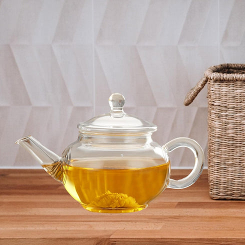 Restaurant Teapot, Transparent Glass Teapot with Handle, Small Glass Teapot, Tearoom Teapot Kettle, Hotel Coffee Pot,