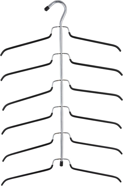 Organize It All 6 Tier Blouse Tree Hanger in Chrome