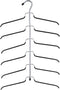 Organize It All 6 Tier Blouse Tree Hanger in Chrome