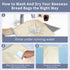 2 Pack Reusable Beeswax Bread Bags for Sourdough & Homemade Bread, Cotton Waxed Bags Keeps Fresh Longer XL Food Storage