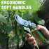 WORKPRO Garden Bypass Pruning Shears, 8.5" Scissors with CRV Forged Blades for Cutting Bonsai, Branch, Herb