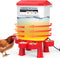 Hanging Heated Chicken Waterer, 2 Gallon Plastic Chicken Water Heater Heated Poultry