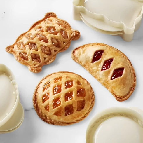 Dough Presser Pocket Pie Molds, Party Potluck Hand Pie Molds, Hand Pie Molds, Apple, Pumpkin And Acorn Shapes 3-Piece (Round Pie Mold) by YUZHANGTONG