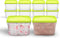 Arrow Reusable Plastic Storage Container Set, 10 Pack, 1 Pint/16 Ounce Each, BPA-Free, Dishwasher/Microwave Safe