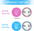 WILLBOND 72 Pcs Gender Reveal Decorations - 36 Team Boy or Girl Pins & 36 Bracelets for Baby Shower Games