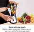 OVENTE Kitchen Personal Blender, 13.5 Ounce Small BPA-Free Jar, Stainless Steel Blades, 180 Watt Electric Mixer, Black