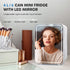 ECOWELL Mini Skincare Fridge with LED Mirror, 4L/6 Can for Makeup Cosmetic Beauty, Small Refrigerator for Bedroom Office