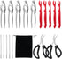 Upoomart Crab Crackers and Tools,18-Pieces Seafood Tools Set Includes 5 Crab Crackers, 5