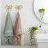 2Pcs (3.62X3.54X0.79in 9.20X9.00X2.00cm) LOGOFUN Bow Hooks Gold Bow Hooks for Wall Brass Bowknot Wall Hook for Towel