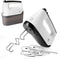 Moss & Stone Electric Hand Mixer, 250W, 6 Speed with Snap-On Storage Case, 4 Stainless Steel Accessories for Baking