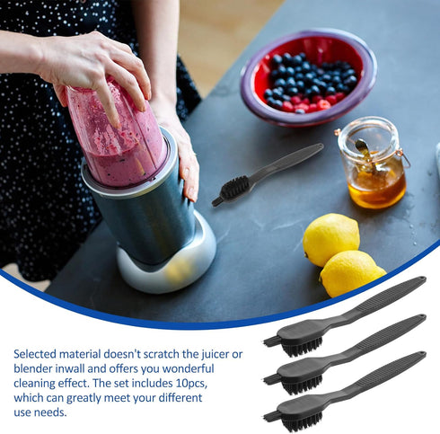 OSALADI 10Pcs Crevice Cleaner Brush Set, Gap Cleaning Brushes for Juicer & Household Cleaning