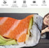 kerscton 71 Inches Sushi Blanket Giant Food Blankets Funny Soft Sushi Blankets Adult Size Flannel Gift for Teens Boys