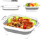 HI NINGER Collapsible Cutting Board with Knife, Multifunctional Silicone Dish Tub for Camping Kitchen Essentials