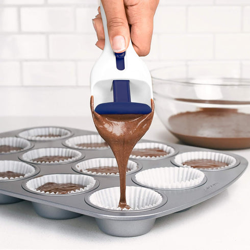 Tovolo Cupcake Scoop Batter Dispenser - Easy to Use Baking Scoop for Muffins, Cupcakes, Cookie Dough