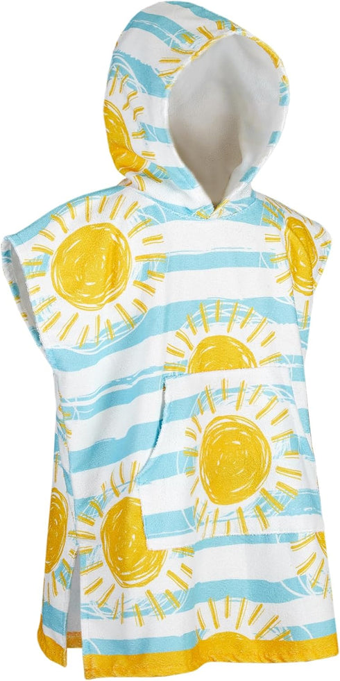 MissShorthair Hooded Beach Towel for Kids, Cute Towel Poncho Boys&Girls, Swim Changing