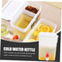 1pc Cold Water Bottle Fridge Dispenser, 3.5L Drink Pitcher for Iced Tea Juice, White
