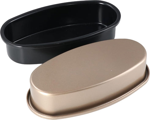 Non-Stick Loaf Pan, Loaf Tray Bakeware, Kitchen Carbon Steel Oval Shaped Bread Mould