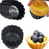 Egg Tart Molds, 12 PCS Non-Stick Mini Tart Pans, 3 Inch Top, 1.7 Inch Bottom, Carbon Steel Baking Tools
